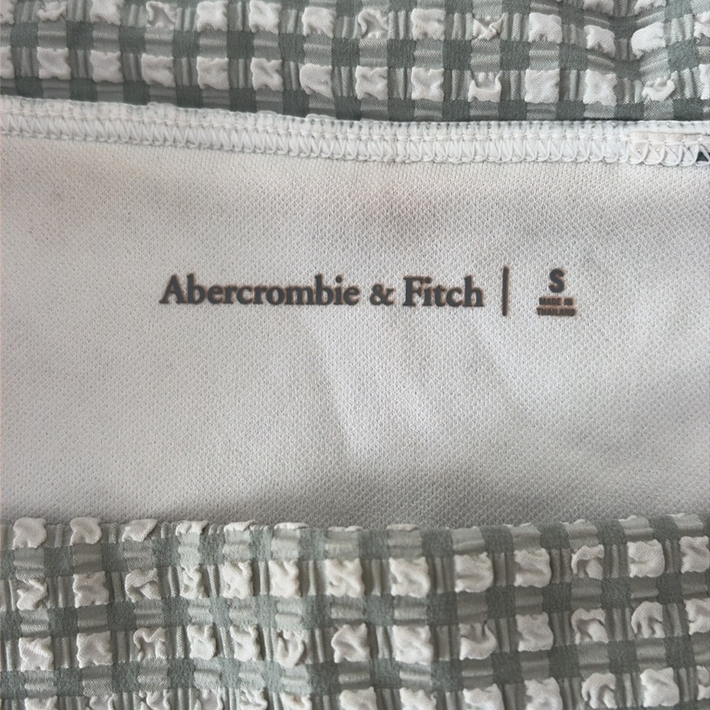 Green gingham Abercrombie bikini size small - Picture 2 of 3